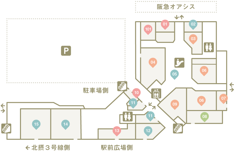 フロアガイド1F